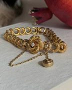 Original Antique Victorian OMC Diamond Ornate Bracelet