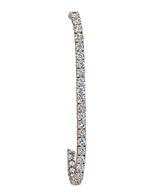 14k White Gold Natural Diamond Tennis Bracelet 7.15 carats