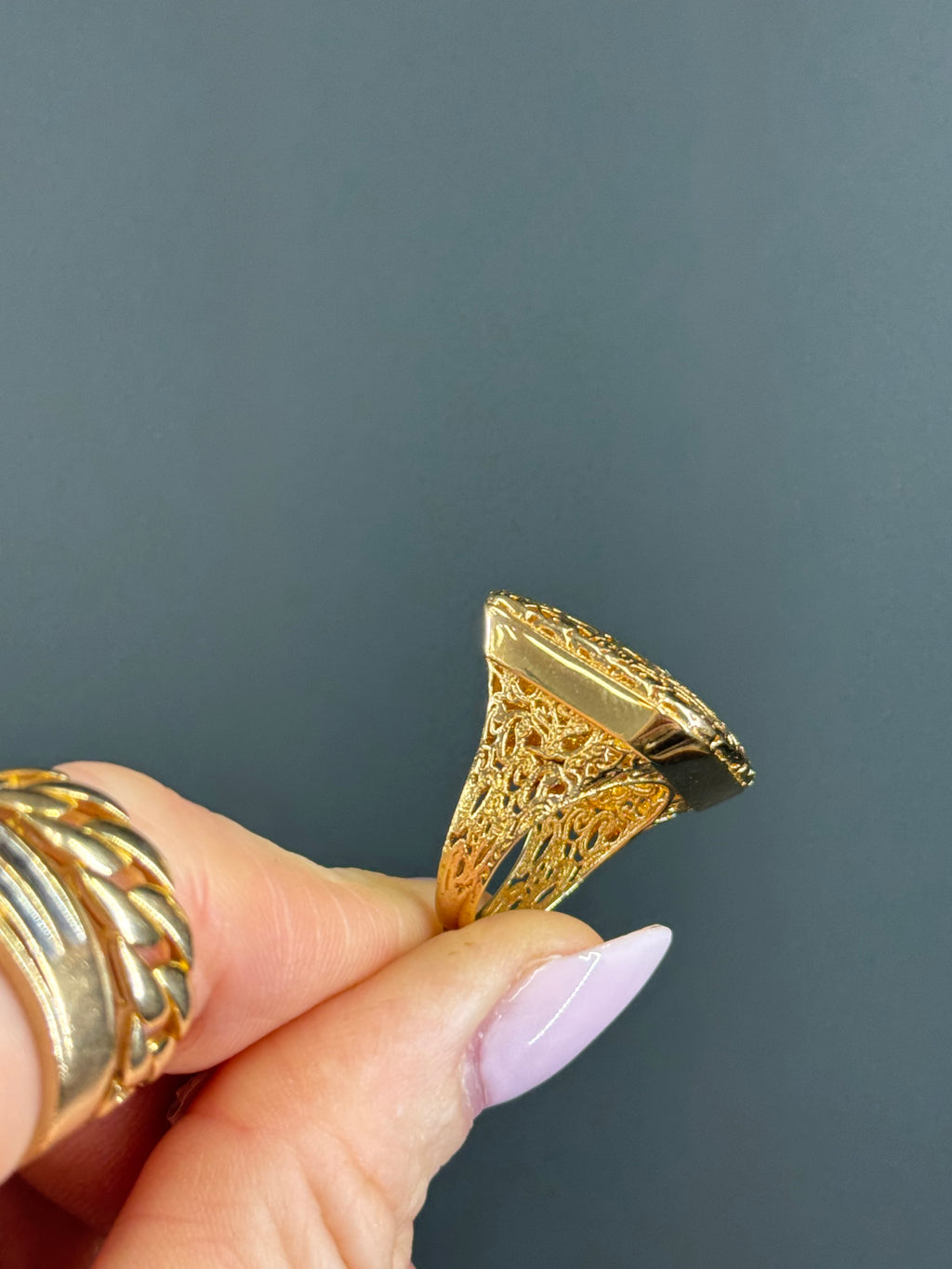 Vintage Gold Ornate Ring 14k Gold